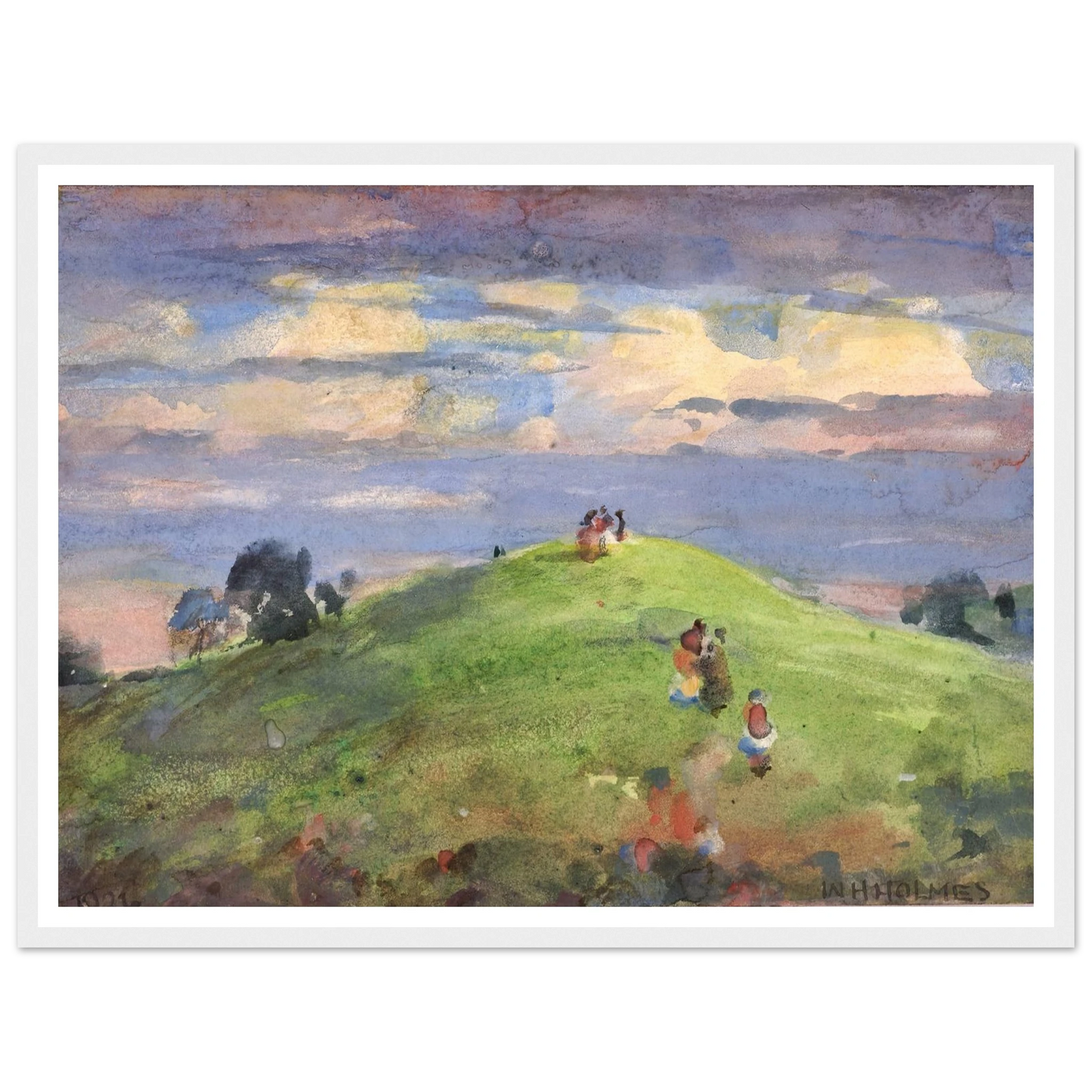 On The Sunset Hill, 1926 (1926) Art Print | William Henry Holmes-Quipham Collections