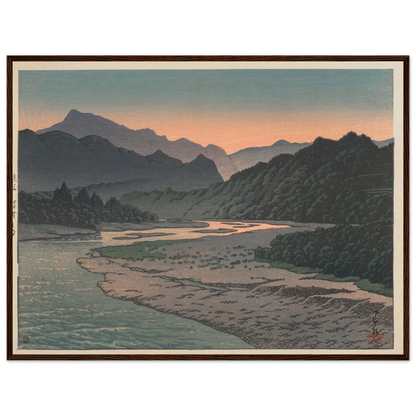 Chichibu Minano no yu (Evening at Minano, Chichibu) (1946) Art Print | Kawase Hasui-Quipham Collections