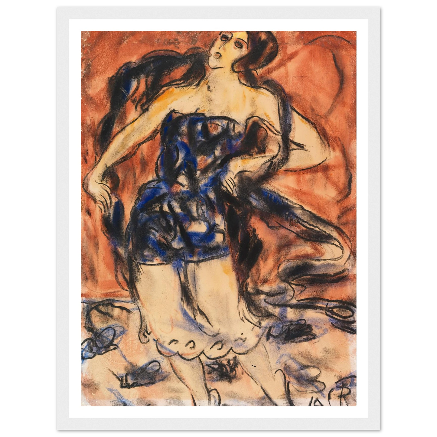 Tänzerin (1919) Art Print | Christian Rohlfs-Quipham Collections