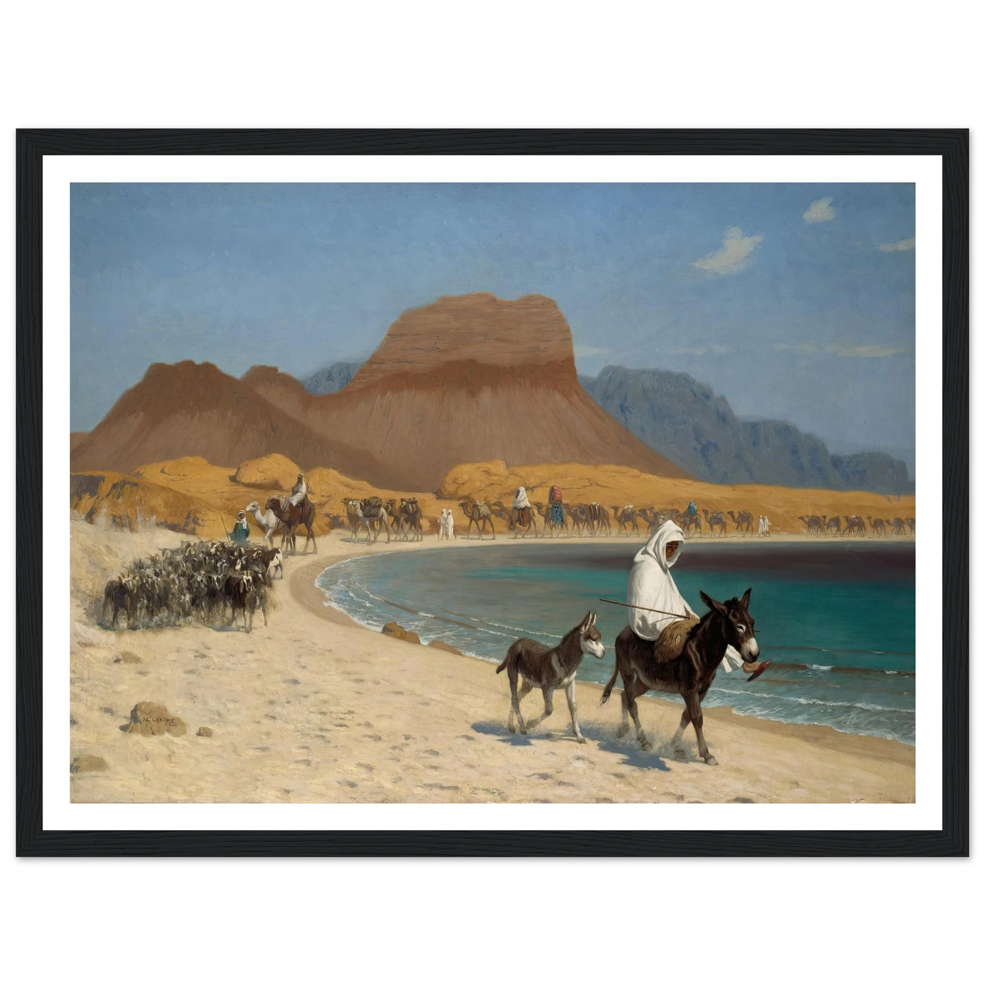 The Gulf of Aqaba (circa 1897) Art Print | Jean Leon Gerome-Quipham Collections