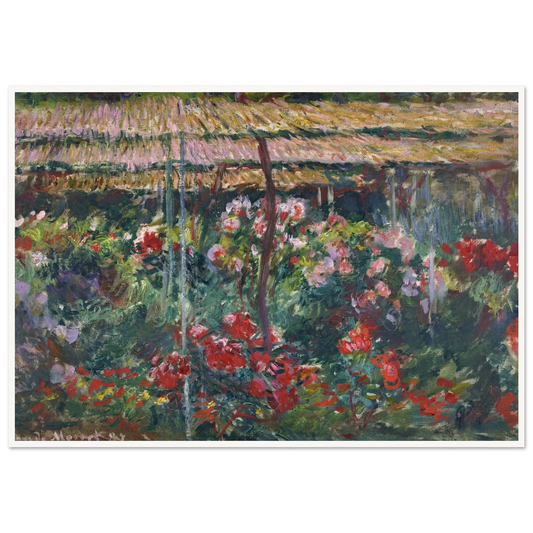 Peony Garden (1887) Art Print | Claude Monet-Quipham Collections
