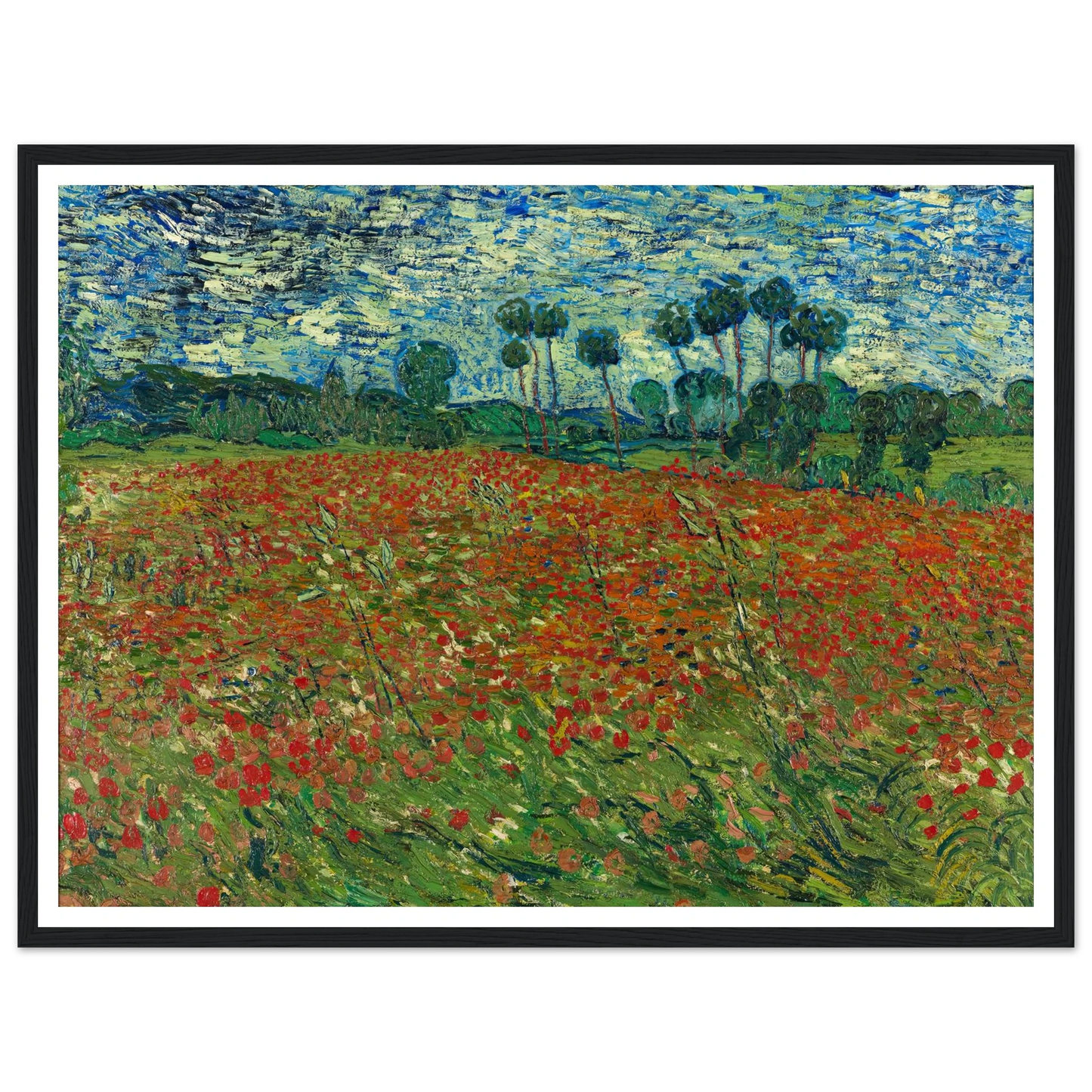 Poppy field Art Print | Vincent van Gogh-Quipham Collections