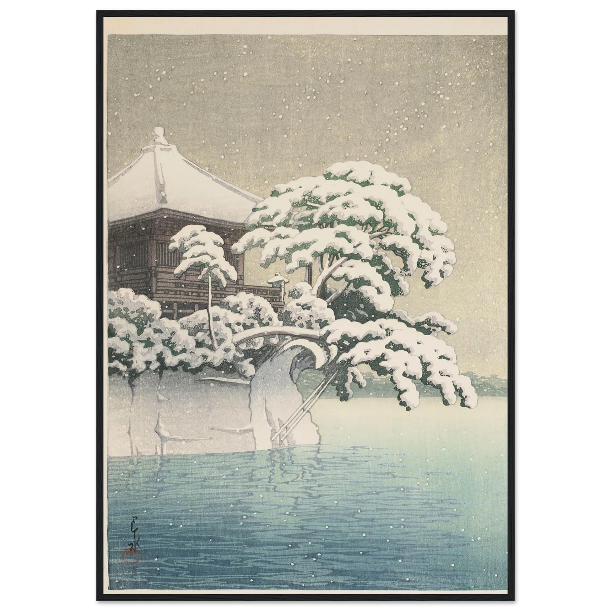 Matsushima Godaido no yuki (Snow at Godaido Temple in Matsushima) (1932) Art Print | Kawase Hasui-Quipham Collections