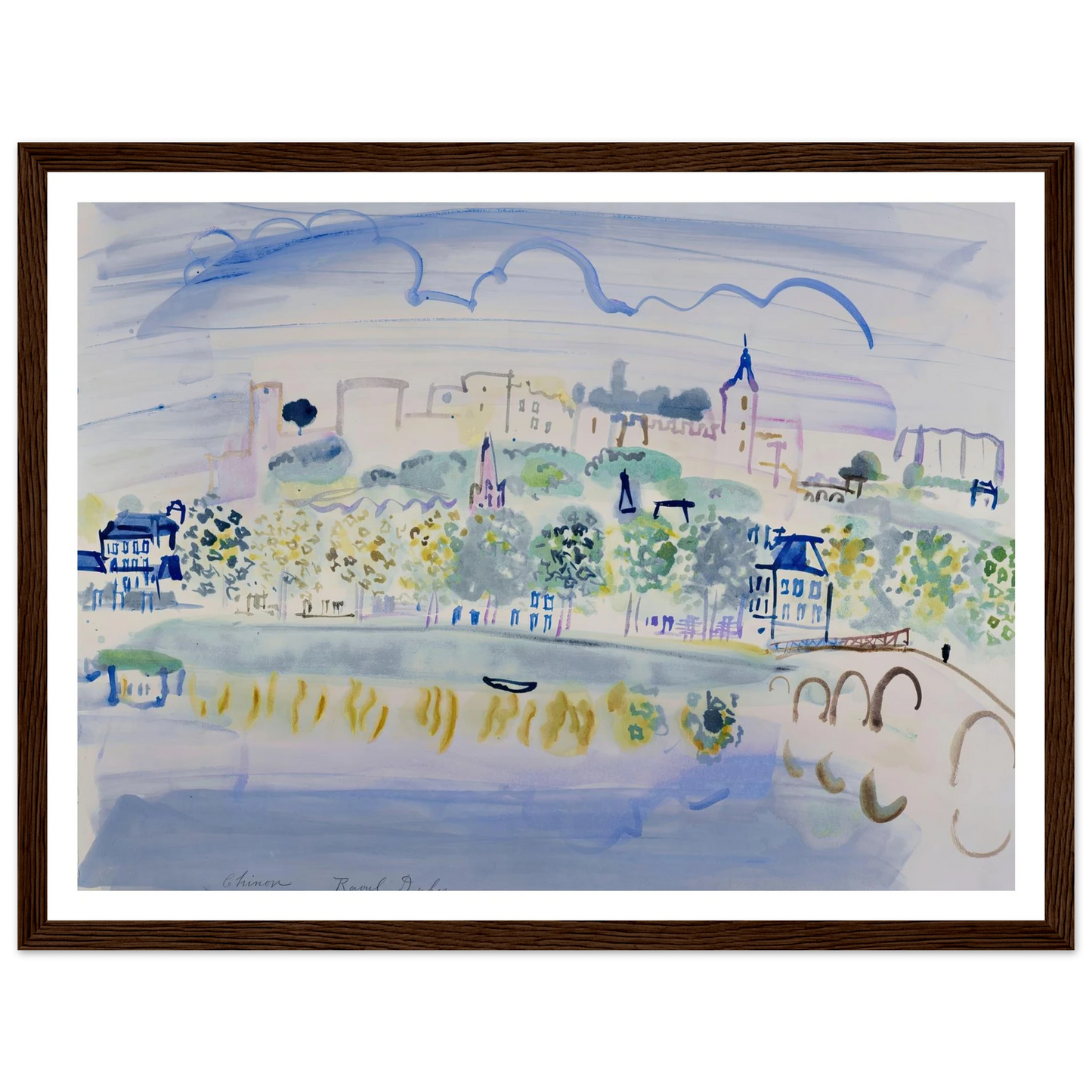 Chinon (Quinone) (1938) Art Print | Raoul Dufy-Quipham Collections