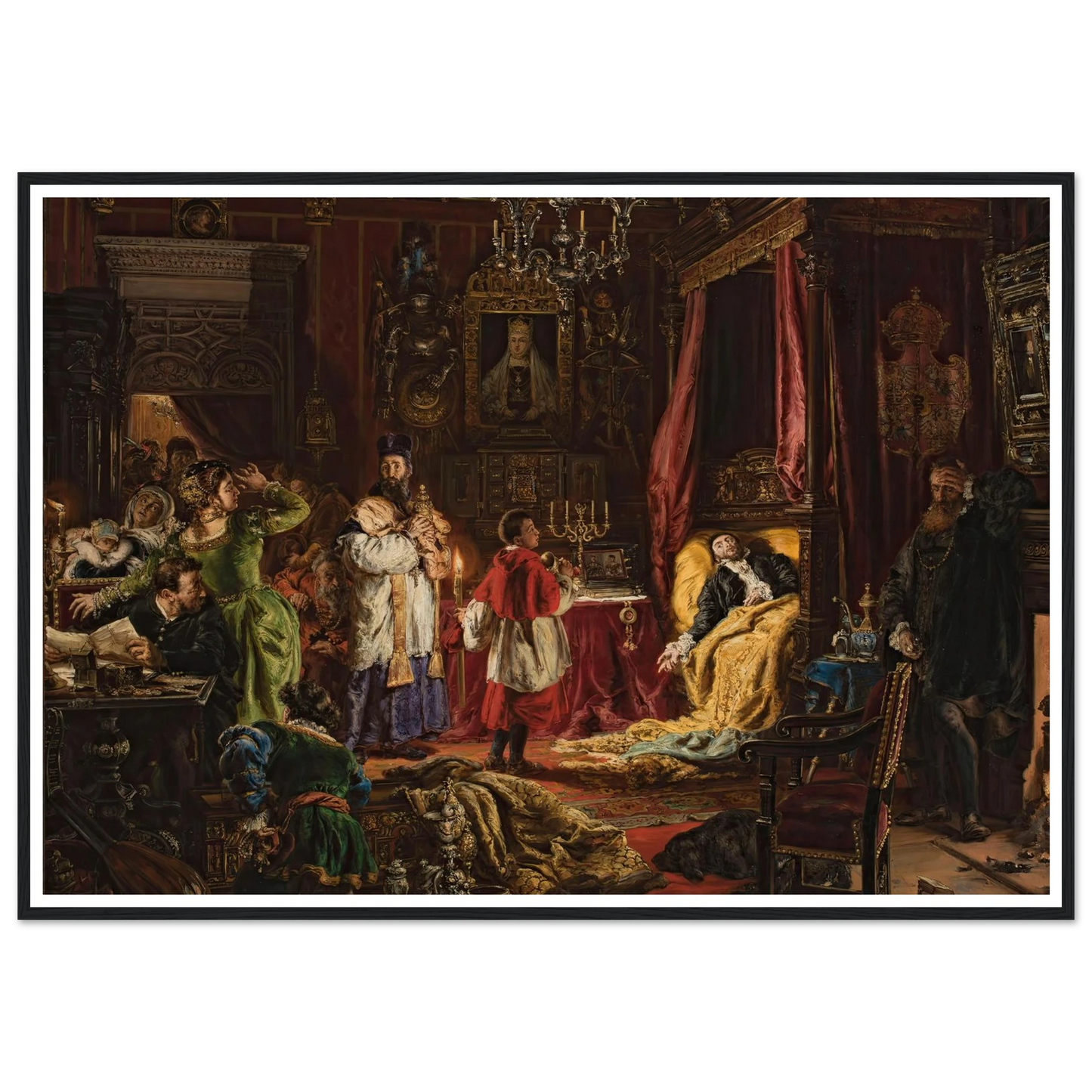 Death of Sigismund Augustus in Knyszyn in 1572 (1886) Art Print | Jan Matejko-Quipham Collections