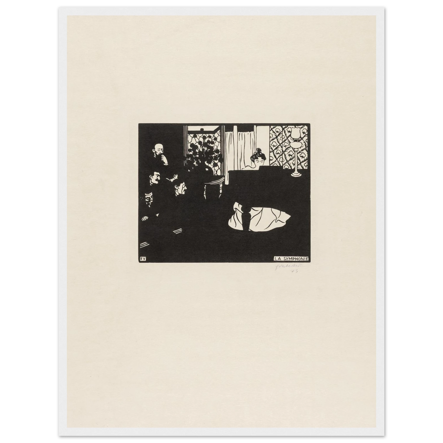 The Symphony (1897) Art Print | Felix Vallotton-Quipham Collections