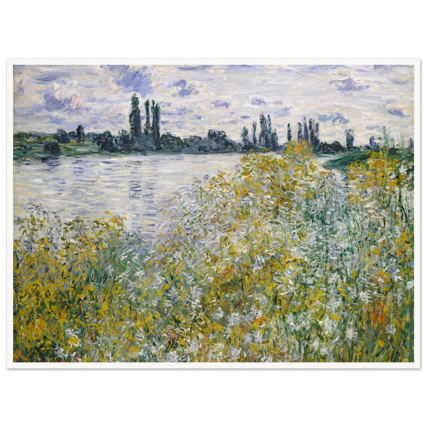 Île aux Fleurs near Vétheuil (1880) Art Print | Claude Monet-Quipham Collections