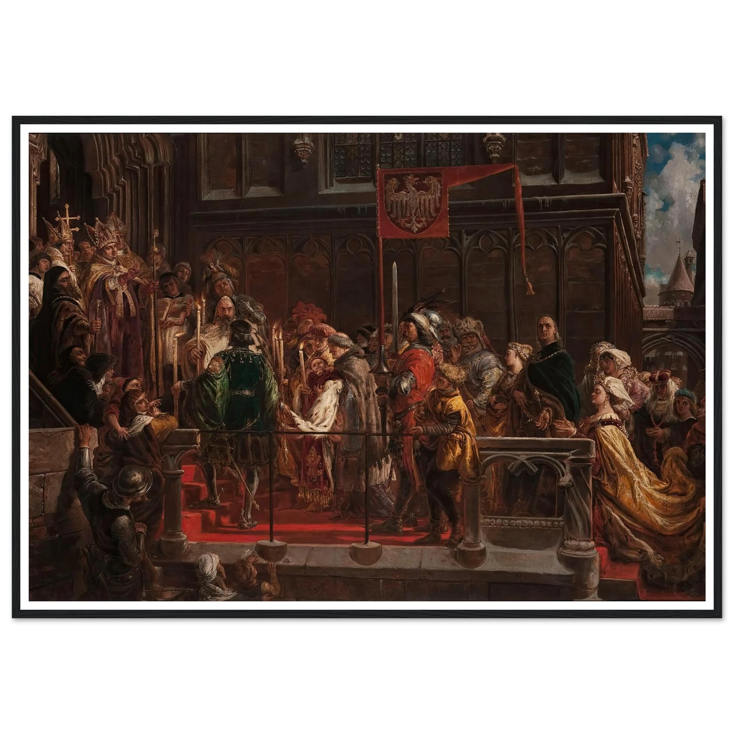 Baptism of Władysław Warneńczyk, 18 February 1425 (1881) Art Print | Jan Matejko-Quipham Collections
