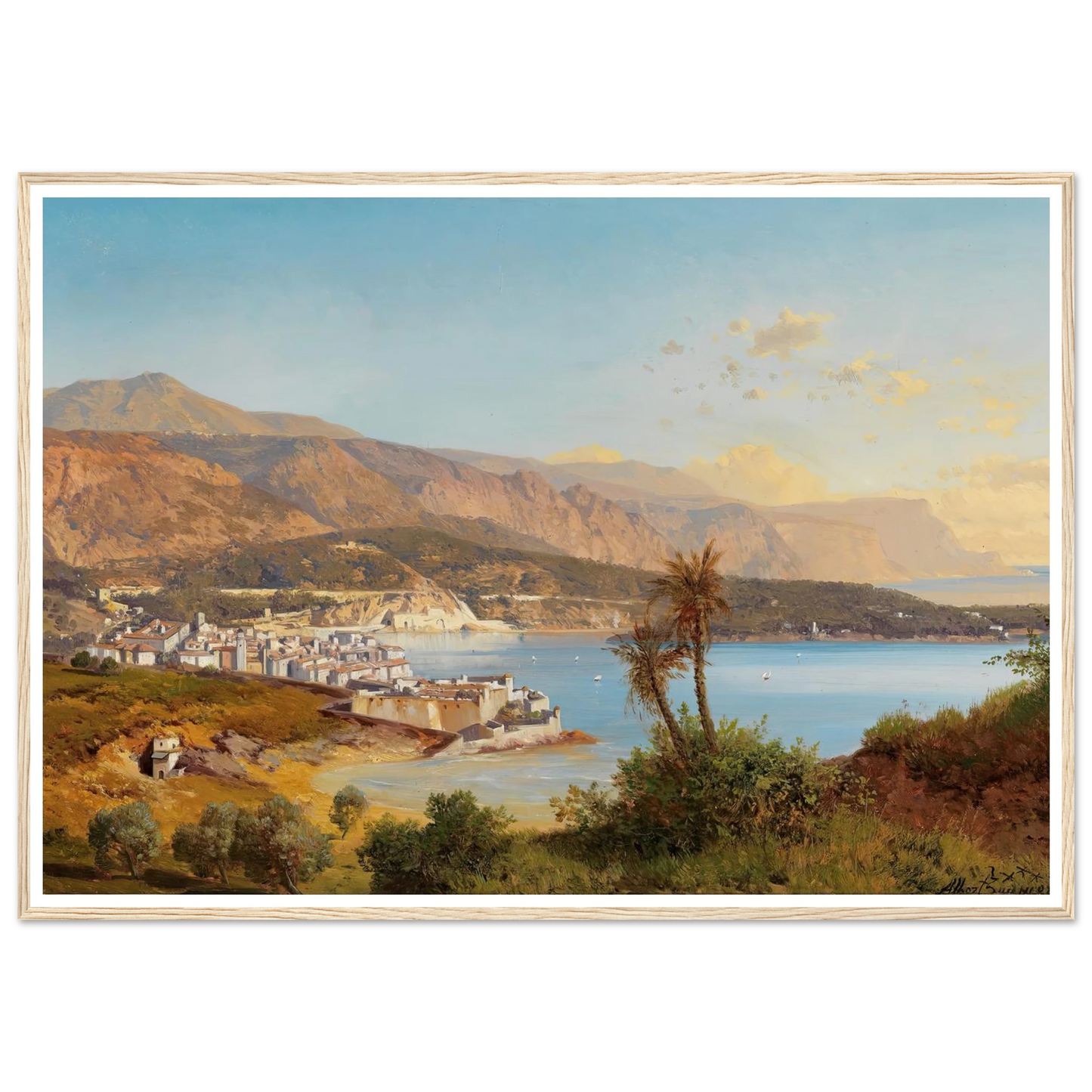 Blick über die Bucht von Villefranche-sur-Mer Art Print | Albert Zimmermann-Quipham Collections