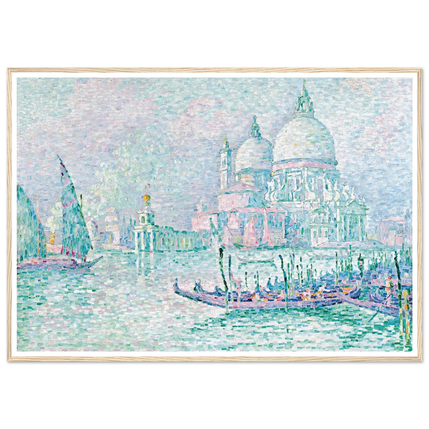 Venise. La Salute. Vert (1908) Art Print | Paul Signac-Quipham Collections