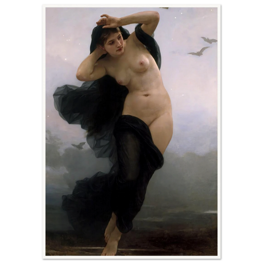 La Nuit (1883) Art Print | William Bouguereau-Quipham Collections
