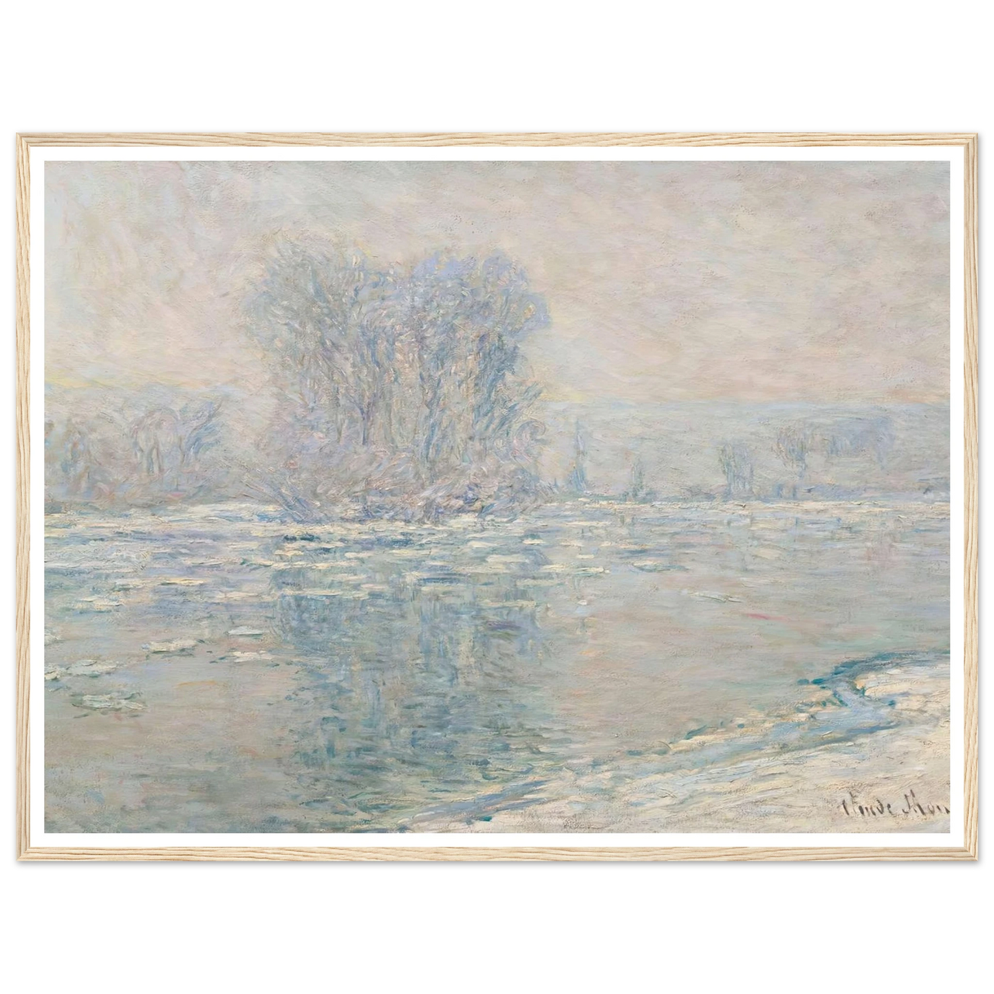 Glaçons, Effet Blanc (1893) Art Print | Claude Monet-Quipham Collections