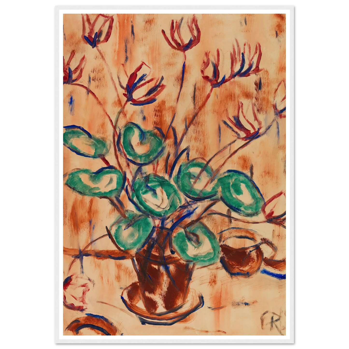 Alpenveilchen (1918) Art Print | Christian Rohlfs-Quipham Collections