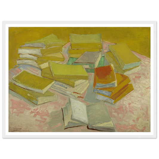 Piles of French novels (1887) Art Print | Vincent van Gogh-Quipham Collections