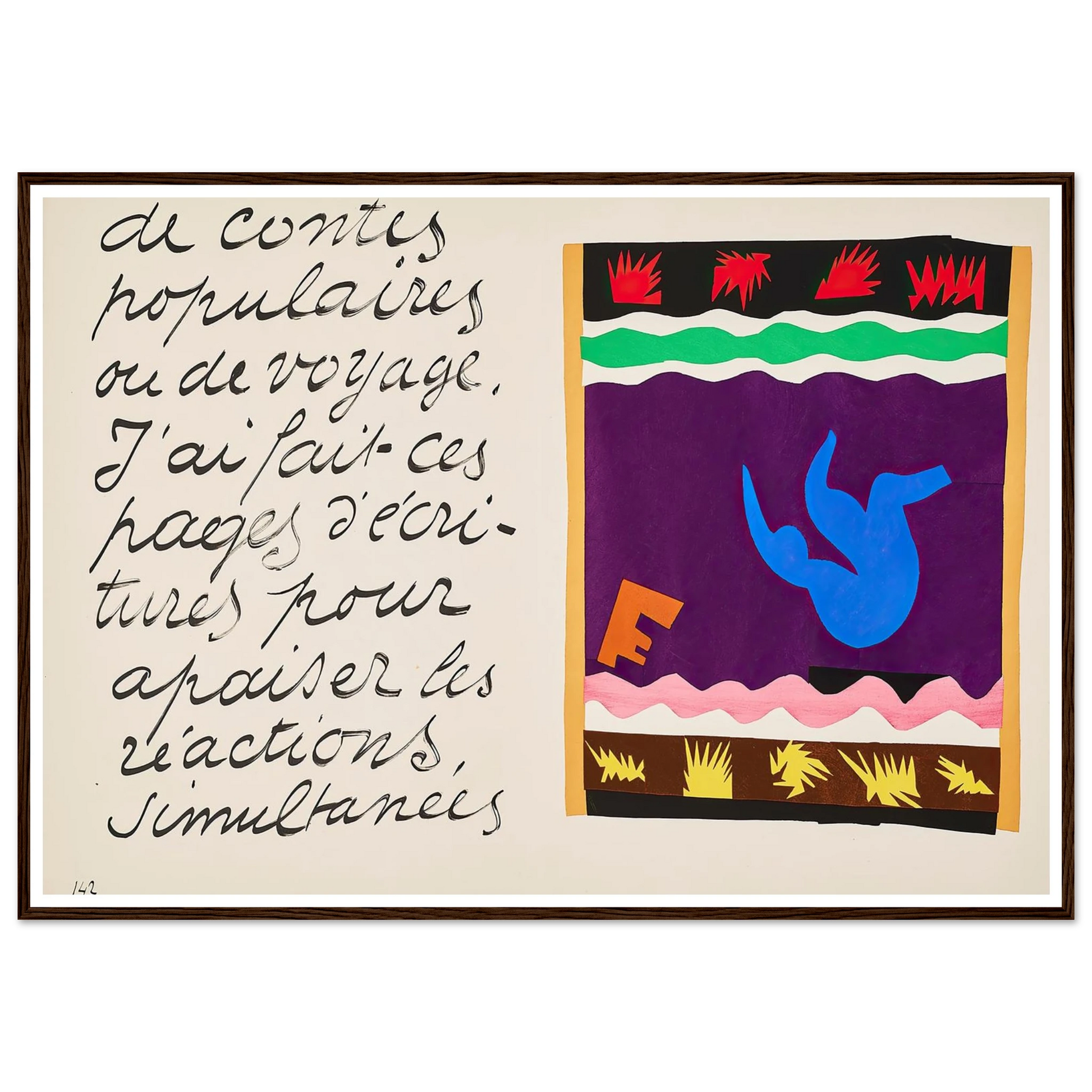 The toboggan (1947) Art Print | Henri Matisse-Quipham Collections
