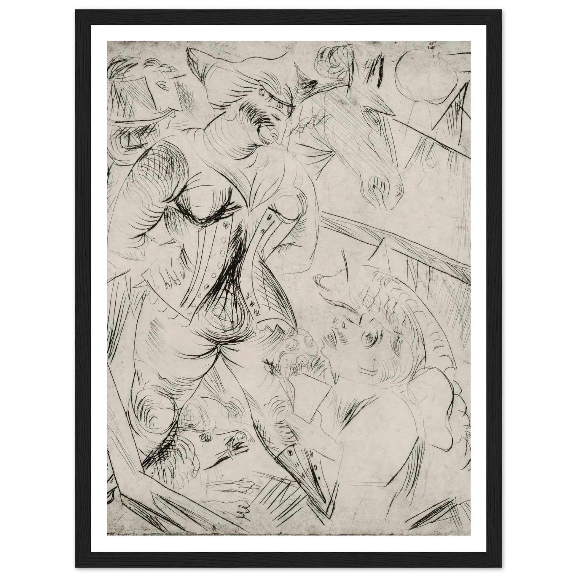 Illustration zur Landstürmerin Courage Art Print | Paul Kleinschmidt-Quipham Collections