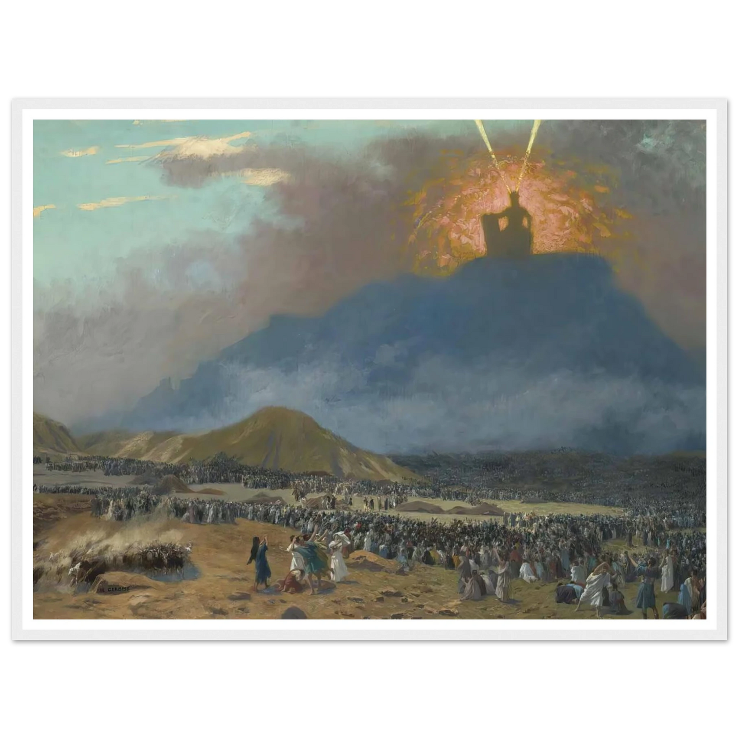 Moses On Mount Sinai Art Print | Jean Leon Gerome-Quipham Collections