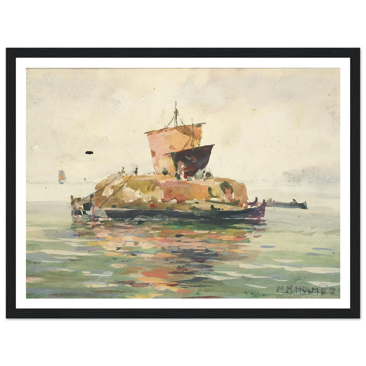Venetian Freight Boats Art Print | William Henry Holmes-Quipham Collections