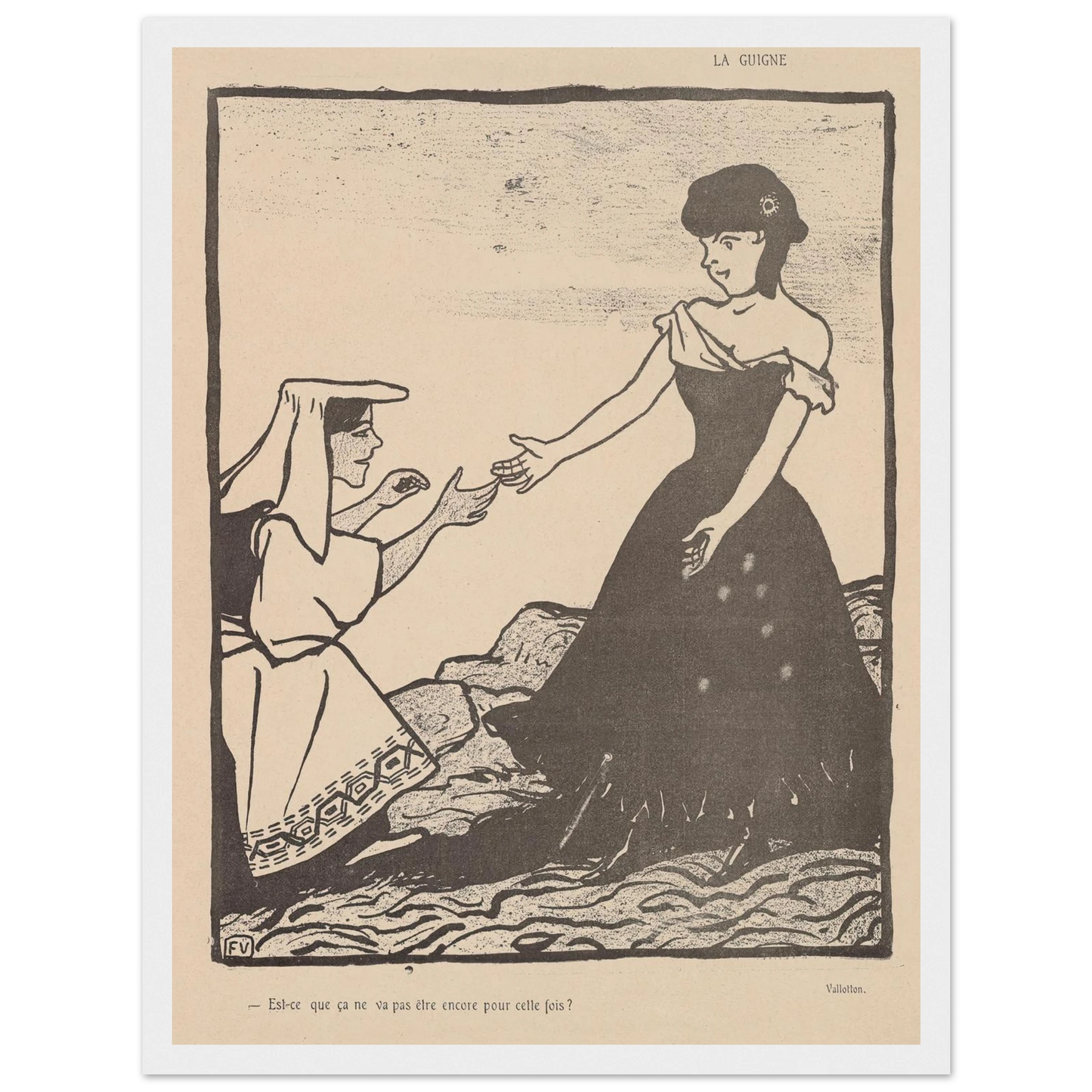 25 juillet 1903 Art Print | Felix Vallotton-Quipham Collections