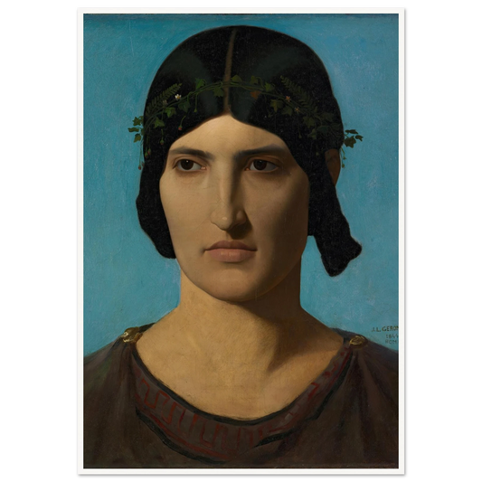 Head of an Italian Woman (1847-1860) Art Print | Jean Leon Gerome-Quipham Collections
