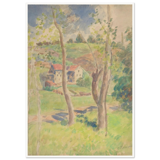 Landscape (second half 19th century) Art Print | Camille Pissarro-Quipham Collections