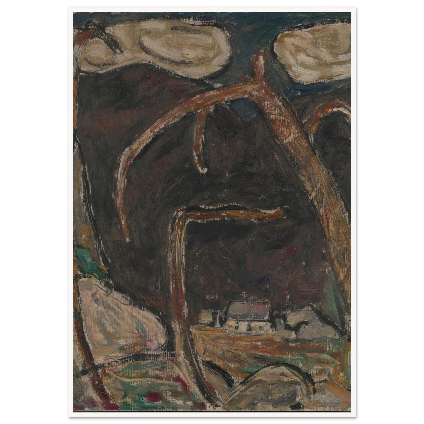 The Dark Mountain, No. 1 (1909) Art Print | Marsden Hartley-Quipham Collections