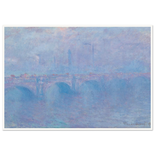 Waterloo Bridge, effet de brouillard (1903) Art Print | Claude Monet-Quipham Collections