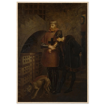 Louis XI of France visiting Cardinal Balue in his iron cage (1883) Art Print | Jean Leon Gerome-Quipham Collections