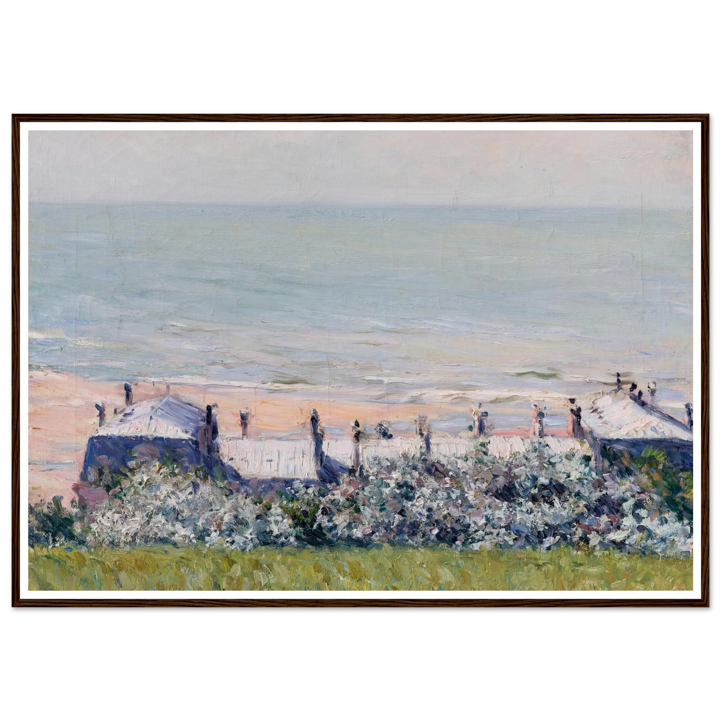 Les toits de l’Hôtel des Roches Noires, Trouville (1882) Art Print | Gustave Caillebotte-Quipham Collections