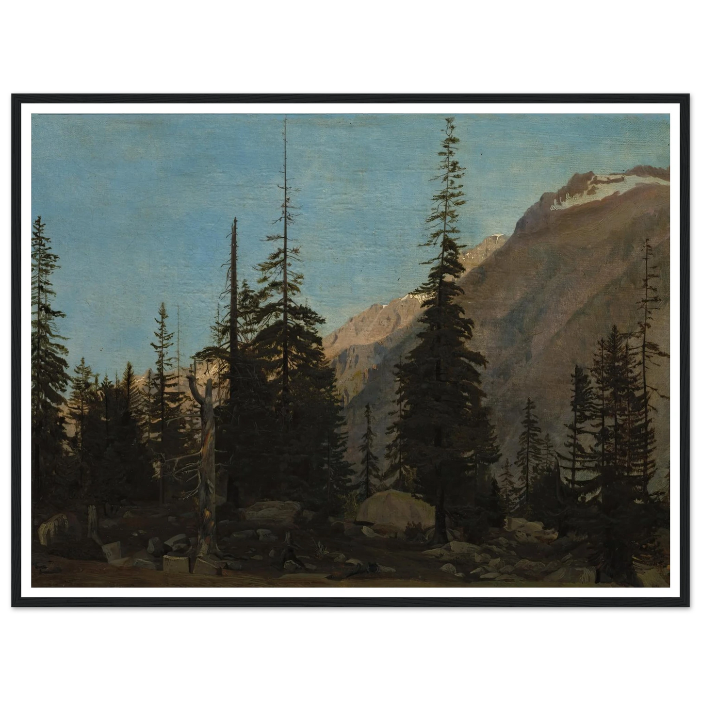 Alpine Landscape, The Handegg, Switzerland (1850s) Art Print | Jean Leon Gerome-Quipham Collections