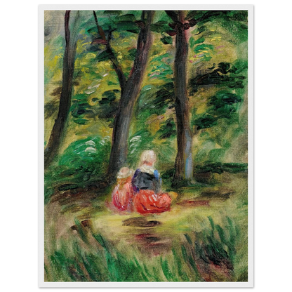 Femme Et Enfant Dans Un Paysage Art Print | Pierre Auguste Renoir-Quipham Collections