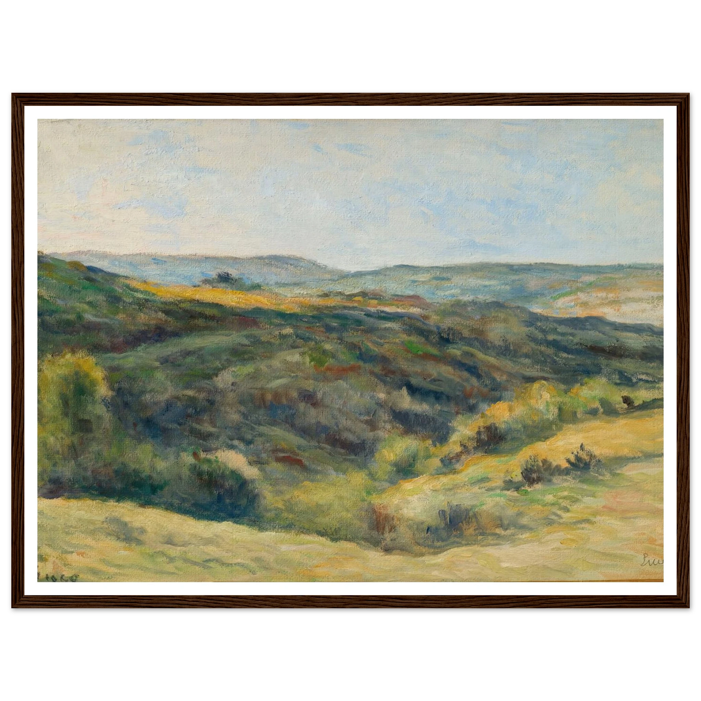 Rolleboise, les coteaux de la Rouge Voie (1925) Art Print | Maximilien Luce-Quipham Collections