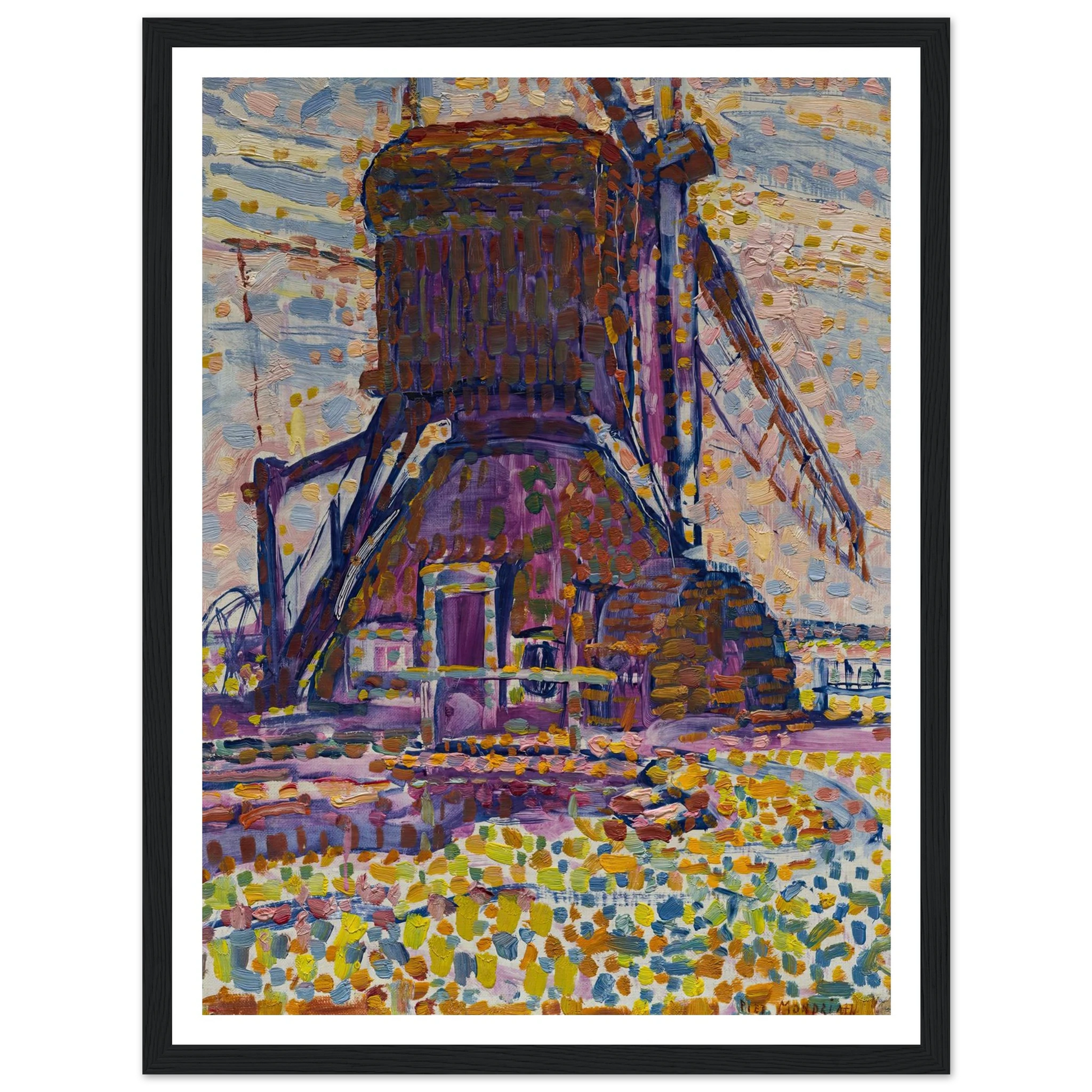The Winkel Mill (1908) Art Print | Piet Mondrian-Quipham Collections
