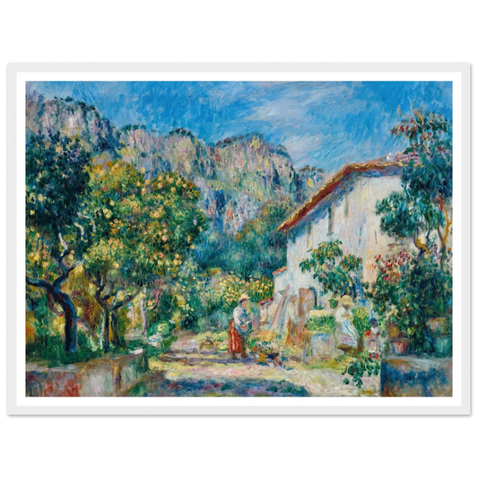 La Ferme de Magnanosc ou La villa Raynaud, Grasse (1893) Art Print | Pierre Auguste Renoir-Quipham Collections