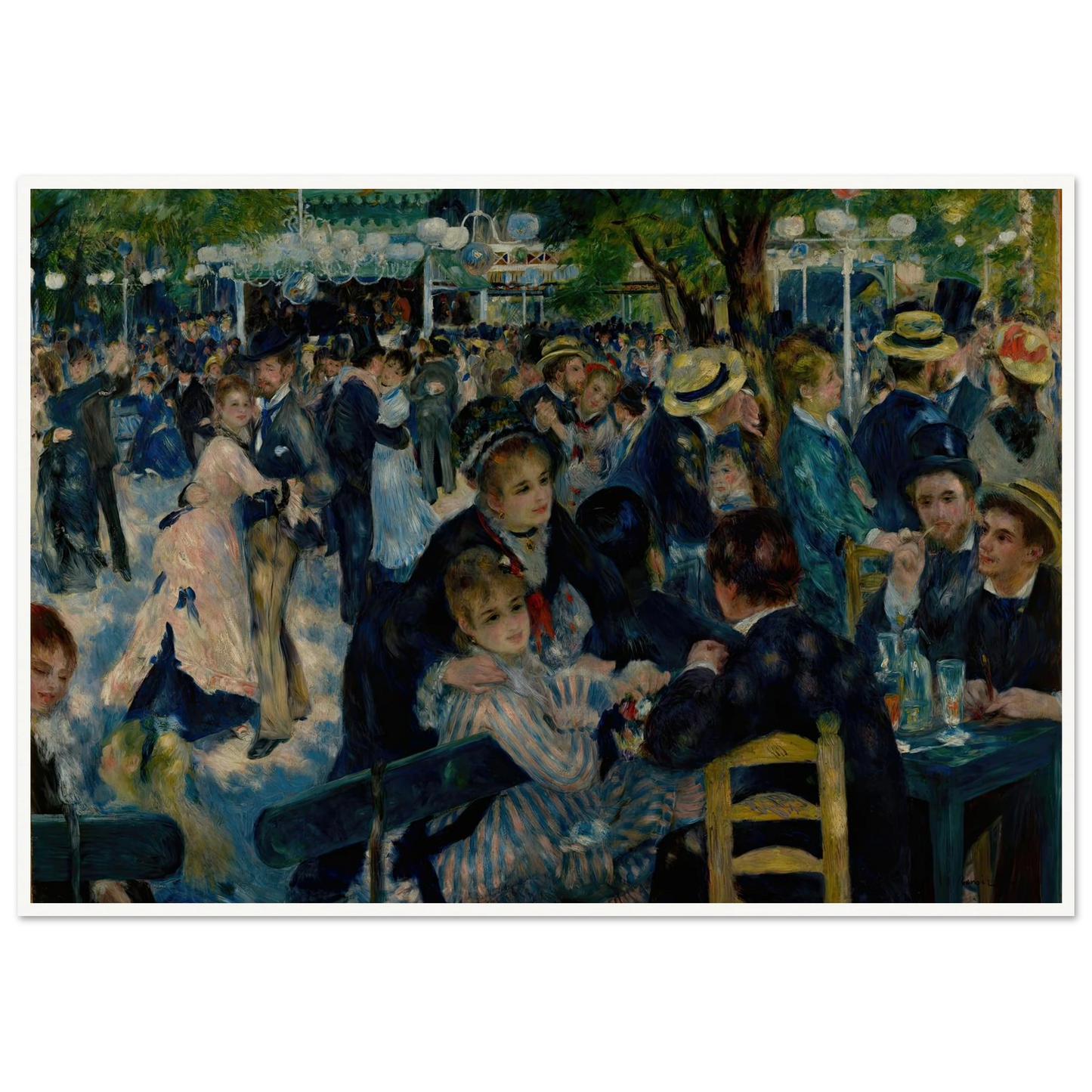 Dance at Le Moulin de la Galette (1876) Art Print | Pierre Auguste Renoir-Quipham Collections