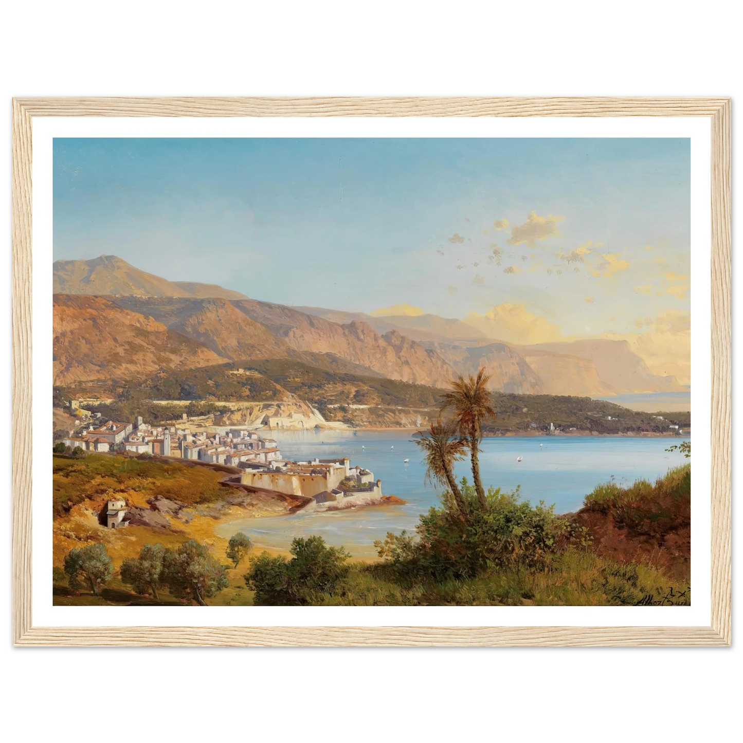 Blick über die Bucht von Villefranche-sur-Mer Art Print | Albert Zimmermann-Quipham Collections