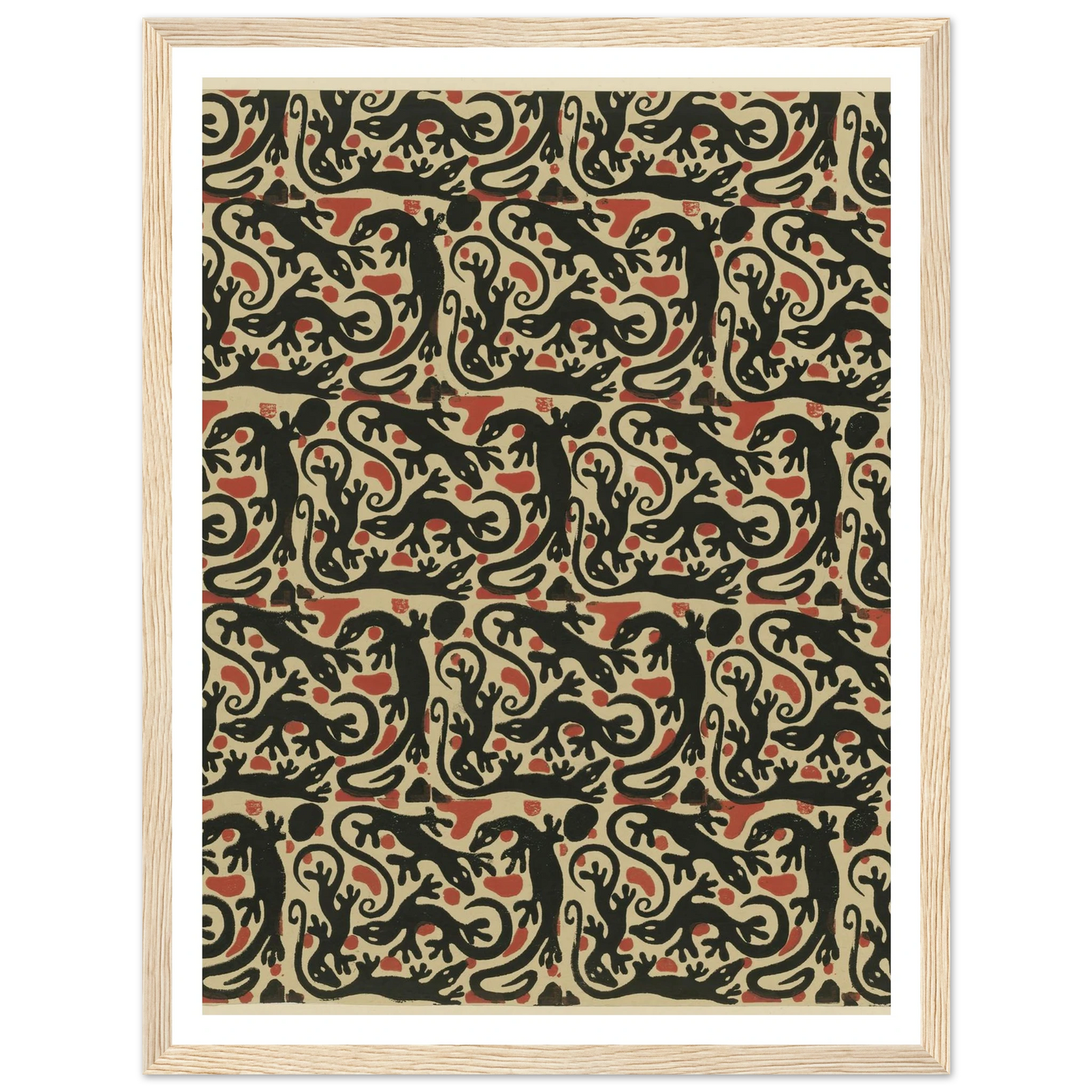 Buntpapier (Salamander) (1902 - 1906) Art Print | Maria von Uchatius-Quipham Collections