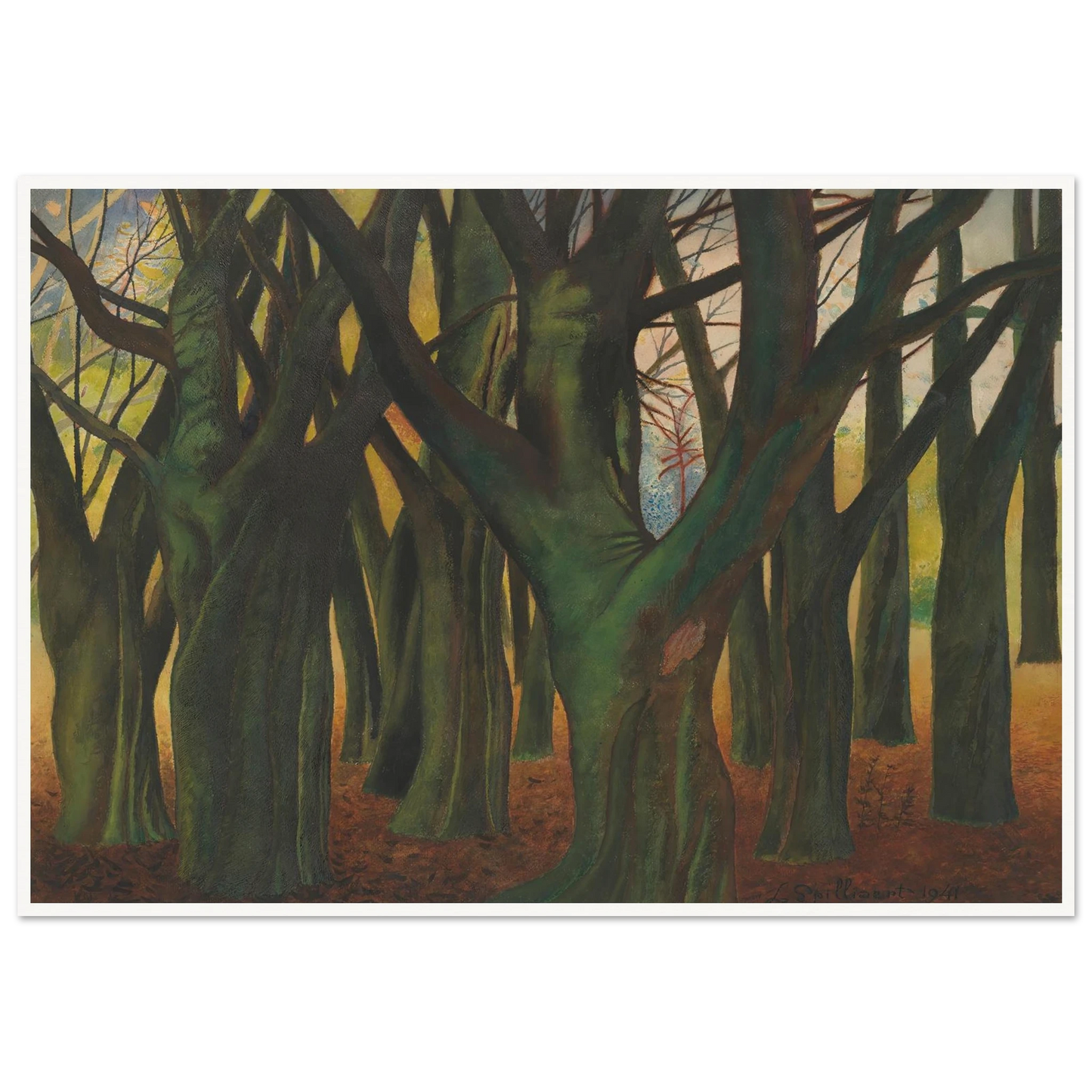 Groene bomen (1941) Art Print | Leon Spilliaert-Quipham Collections