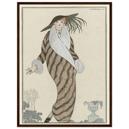 Manteau de Zibelin (1912) Art Print | George Barbier-Quipham Collections