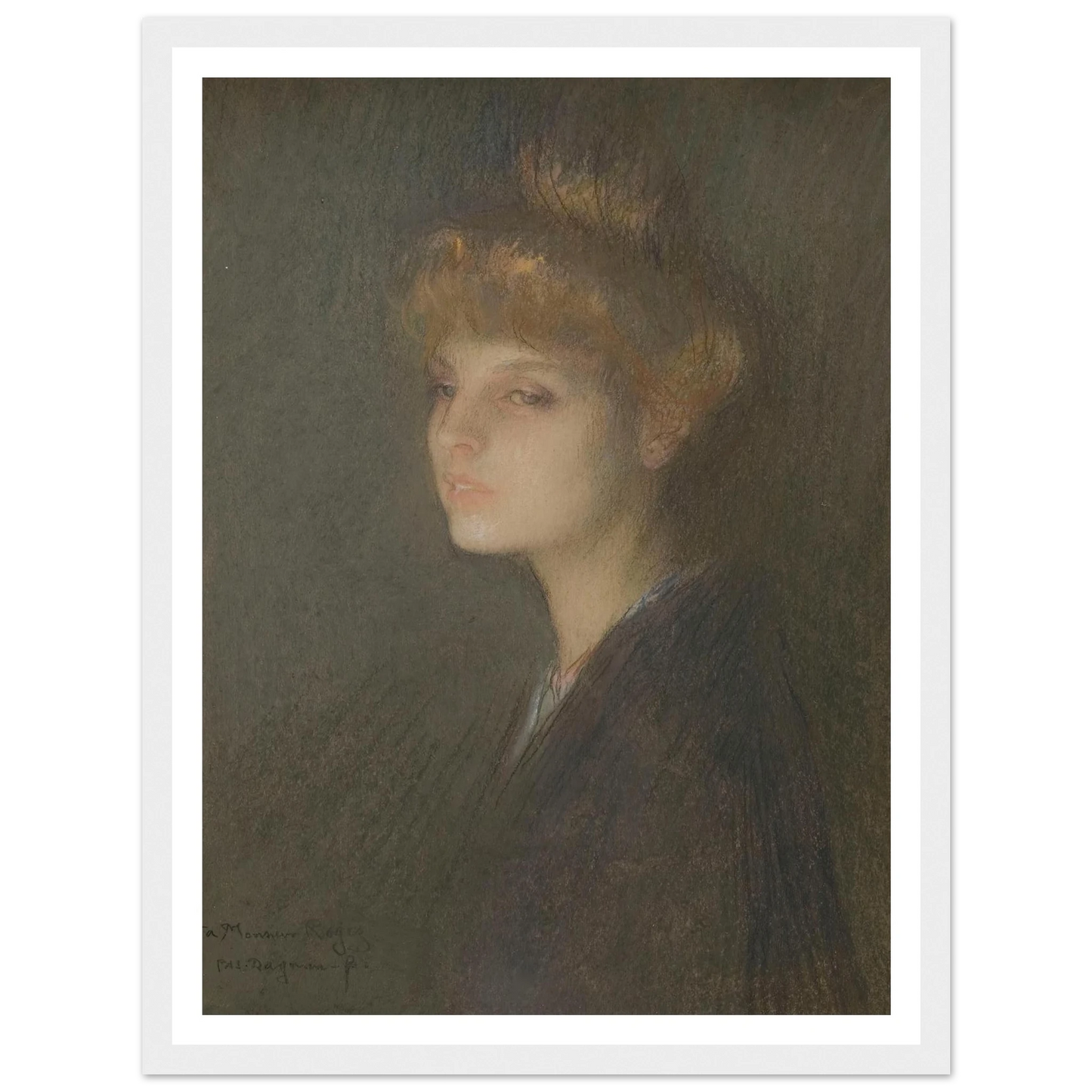 Portrait de femme (1895 - 1905) Art Print | Pascal Adolphe Jean Dagnan Bouveret-Quipham Collections