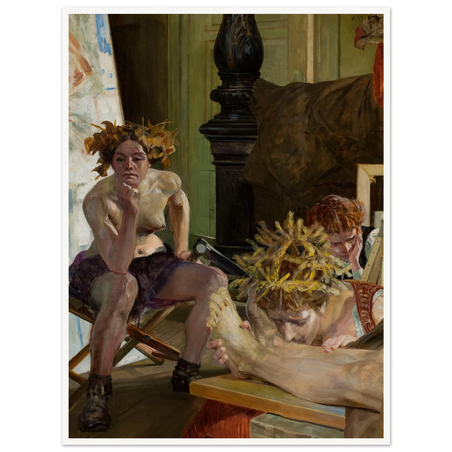 Artist’s death (1909) Art Print | Jacek Malczewski-Quipham Collections