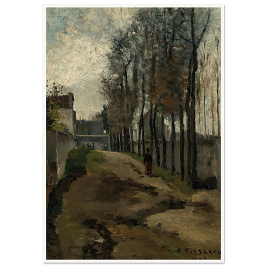 Le Chemin, paysage hivernal (1862) Art Print | Camille Pissarro-Quipham Collections
