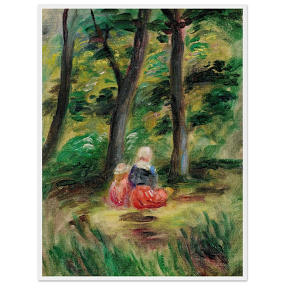 Femme Et Enfant Dans Un Paysage Art Print | Pierre Auguste Renoir-Quipham Collections