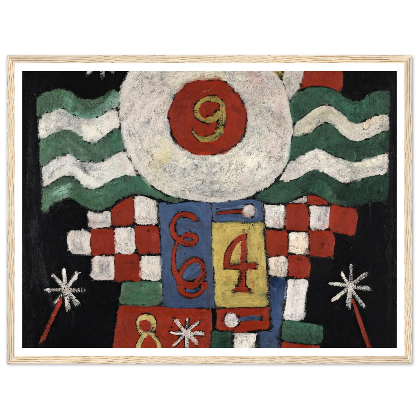 Collection of Numbers, Designs and Letters Seen by Me at the Beginning of the War in Berlin–Military in Nature (ca. 1915) Art Print | Marsden Hartley-Quipham Collections