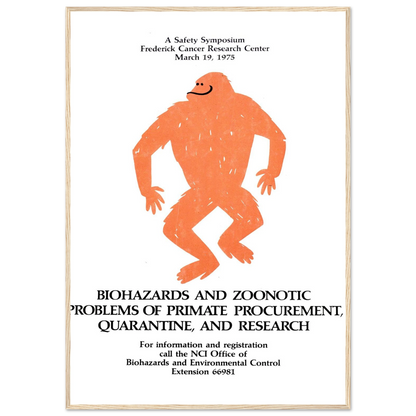 Biohazards and zoonotic problems of primate procurement, quarantine, and research (1975) Art Print | National Institutes of Health-Quipham Collections