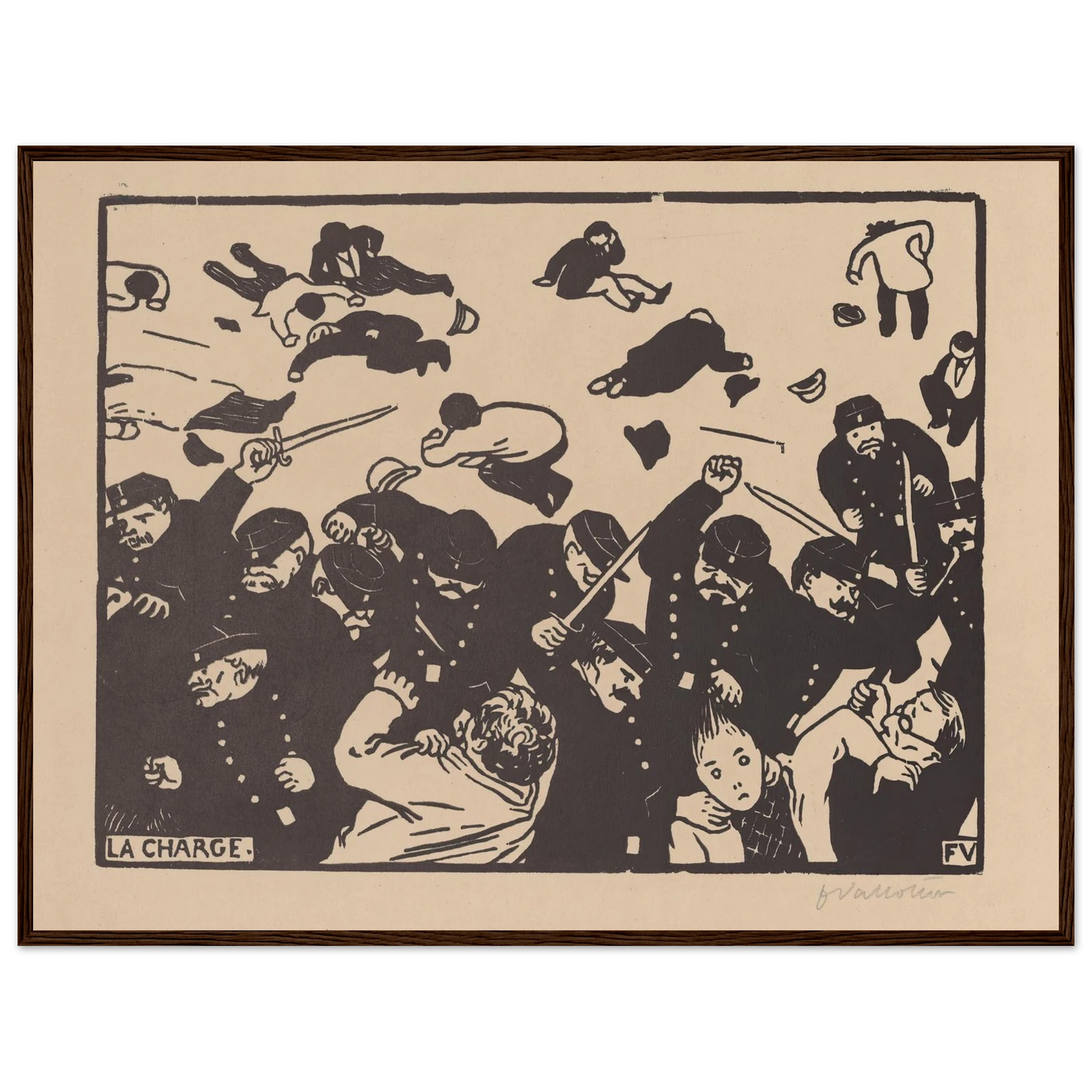 La charge (1893) Art Print | Felix Vallotton-Quipham Collections