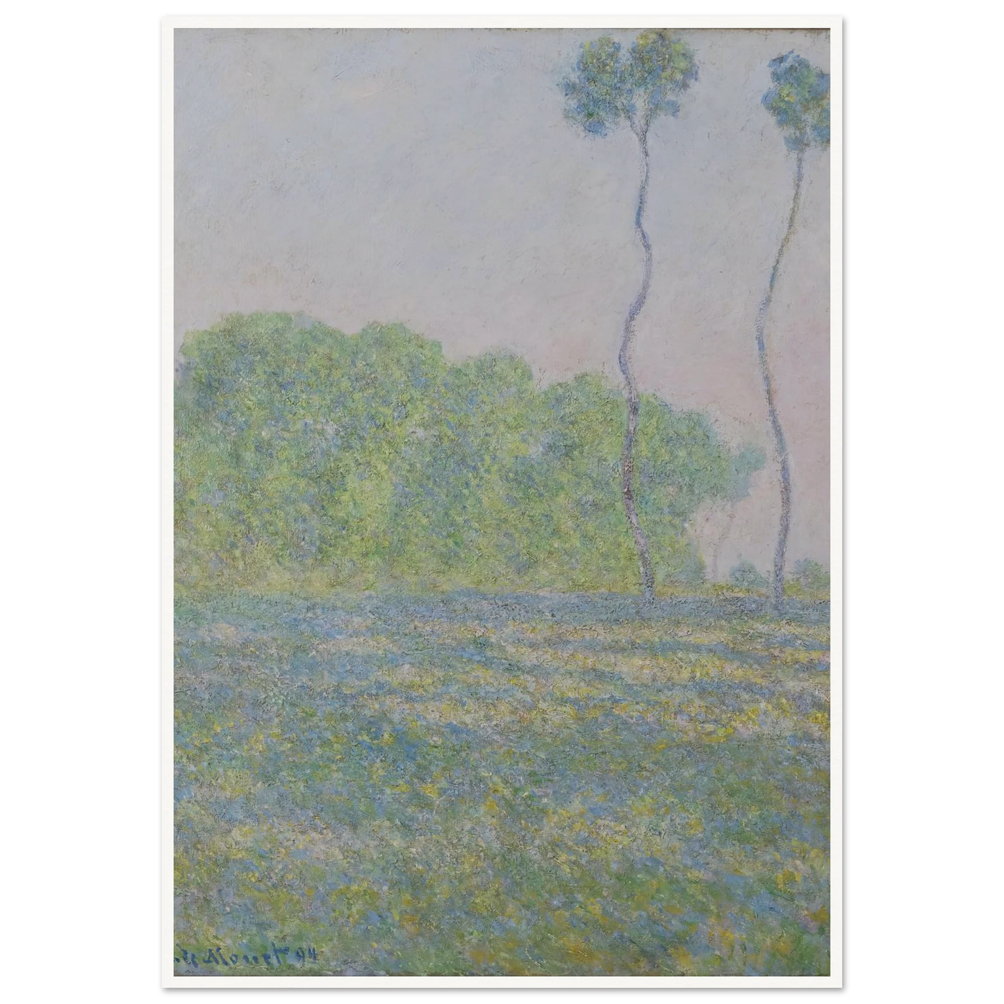 Meadow at Giverny (1894) Art Print | Claude Monet-Quipham Collections