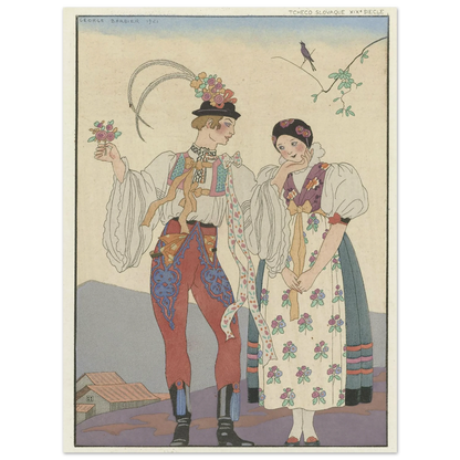Le Coq du Village (1921) Art Print | George Barbier-Quipham Collections