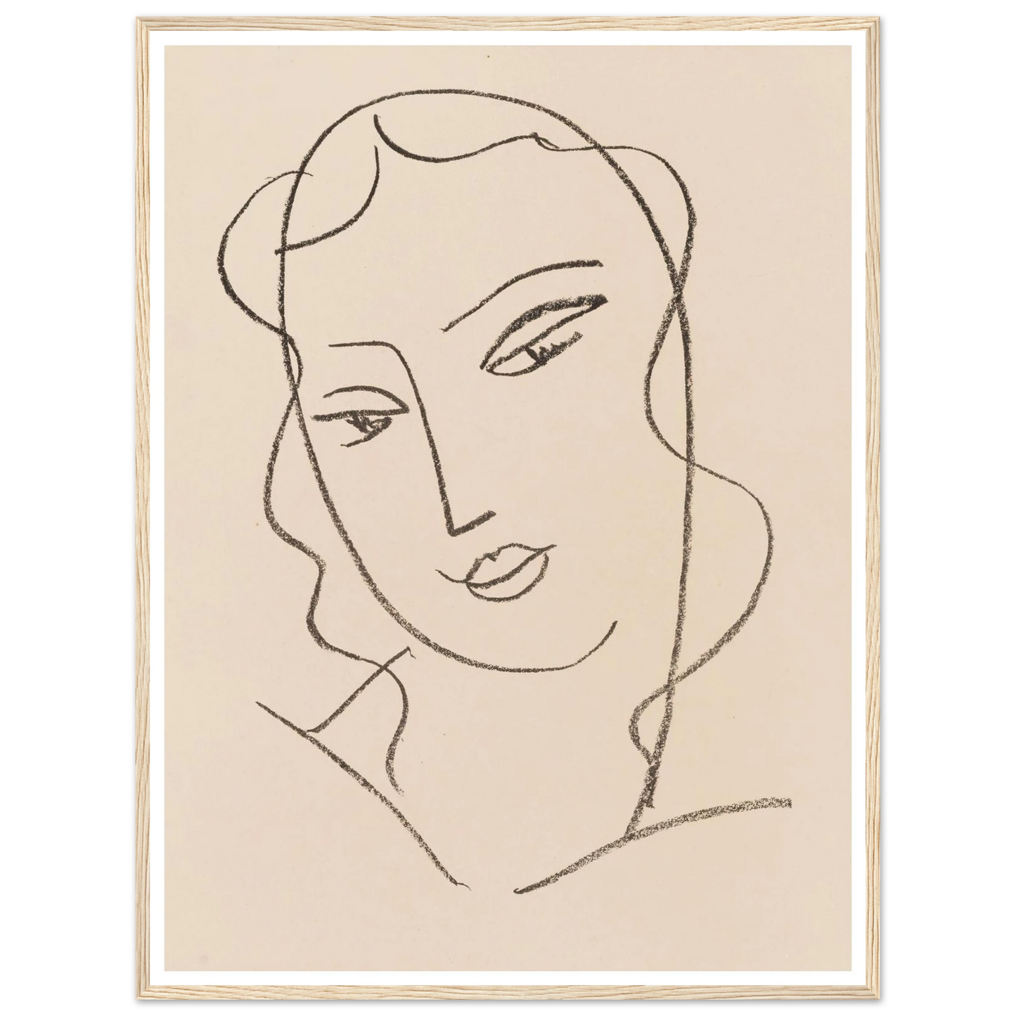 Tête voilée (1950-1951) Art Print | Henri Matisse-Quipham Collections