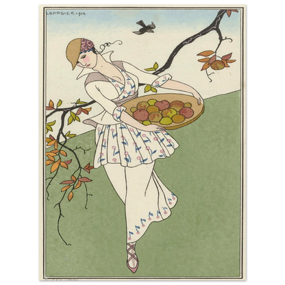Toilette de taffetas (1914) Art Print | George Barbier-Quipham Collections